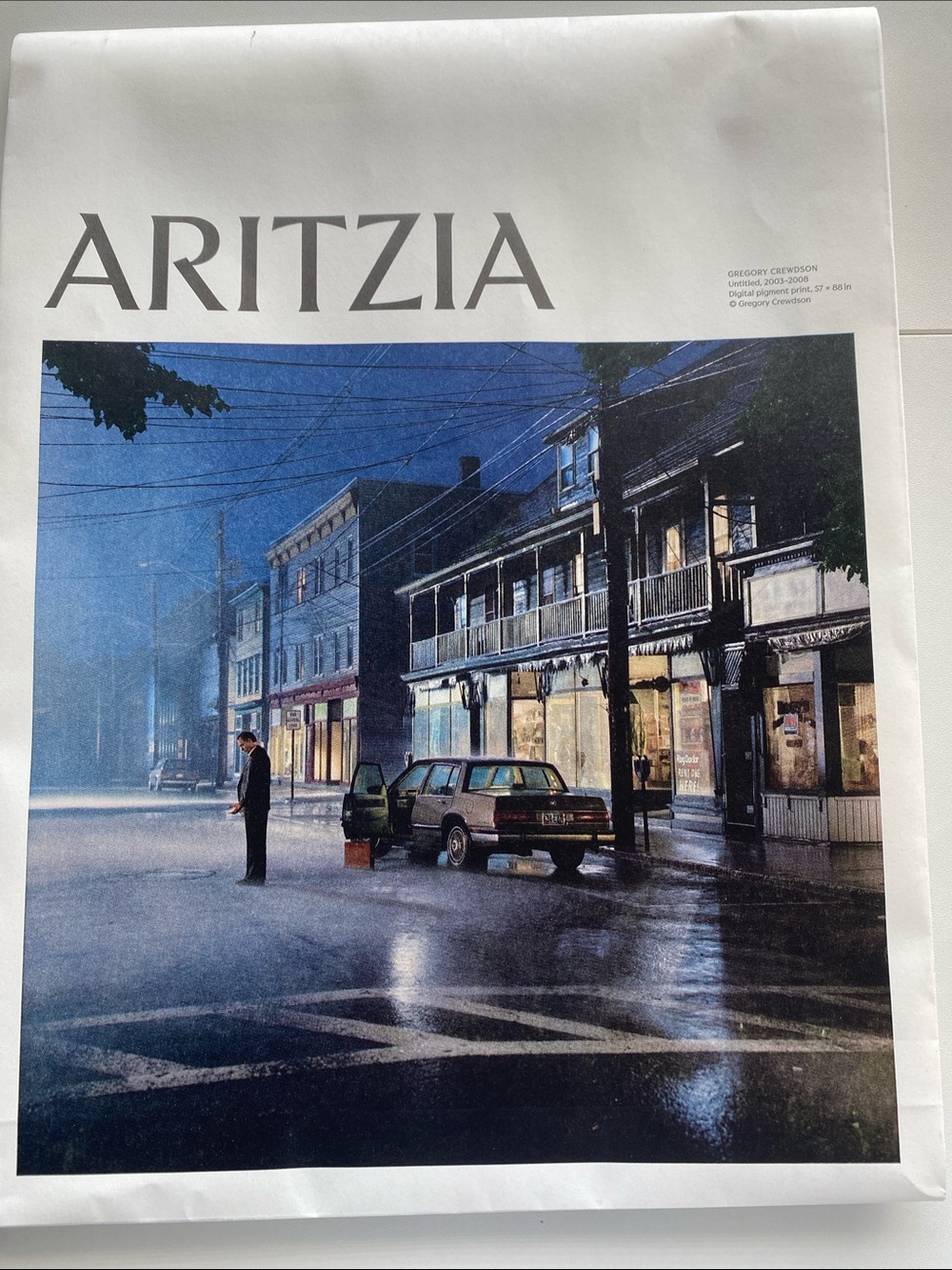 Aritzia Retail Bag featuring artwork by Gregory Crewdson